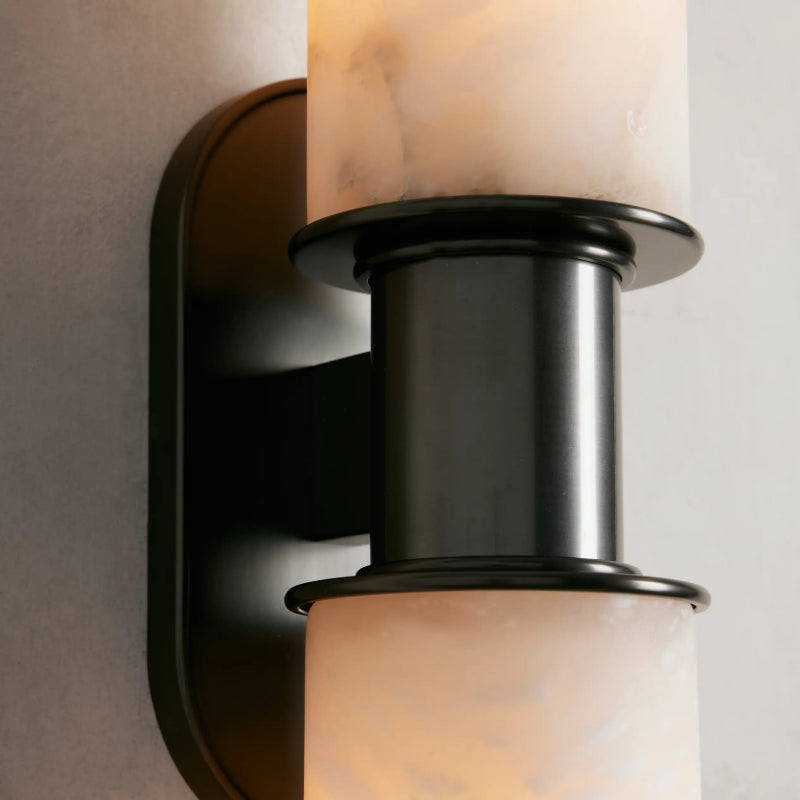 Harlin 2-Light Wall Sconce in Alabaster