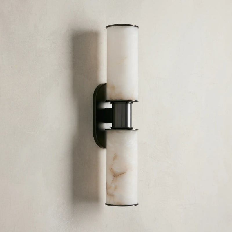 Harlin 2-Light Wall Sconce in Alabaster