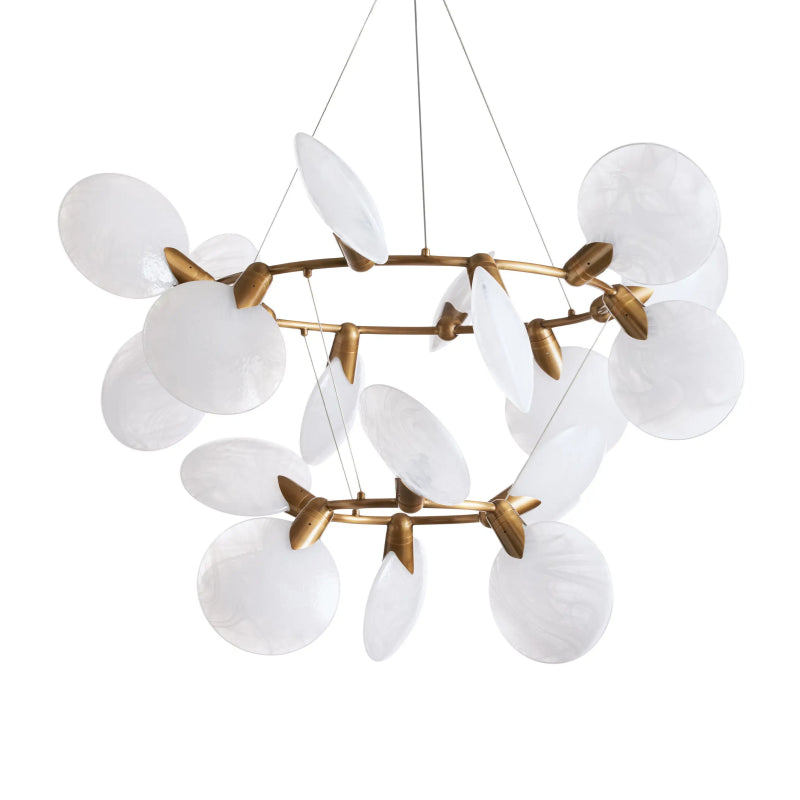 Lyla 2-Tiered Halo Chandelier