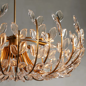 Adela Glass Petal 6 Light Chandelier