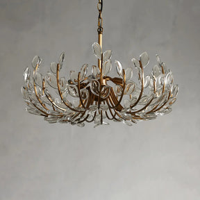 Adela Glass Petal 6 Light Chandelier