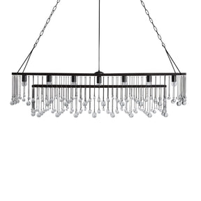 Aubrey Crystal Ball  Rectangular Chandelier 47'' 60''