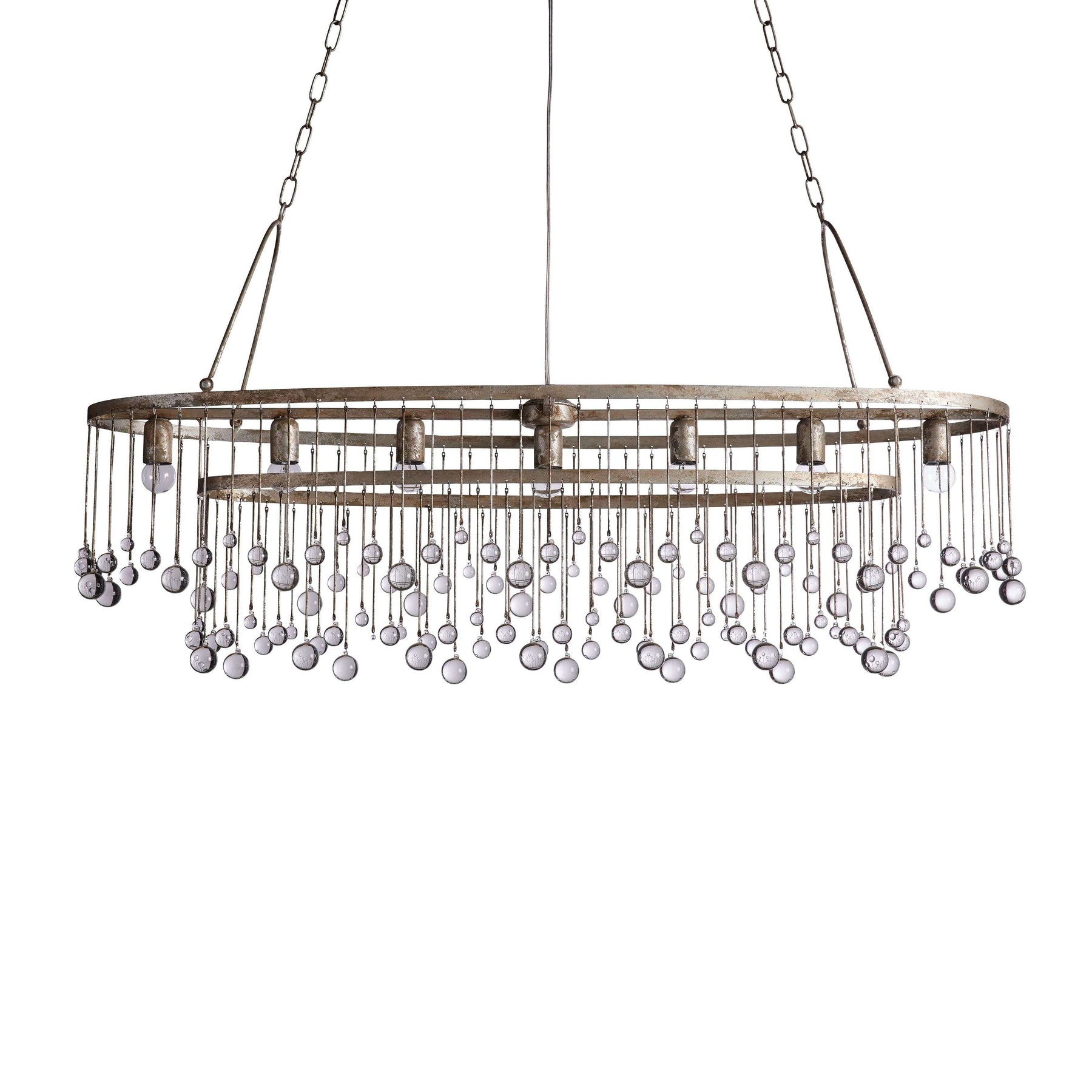 Aubrey Crystal Ball 7 Light Chandelier