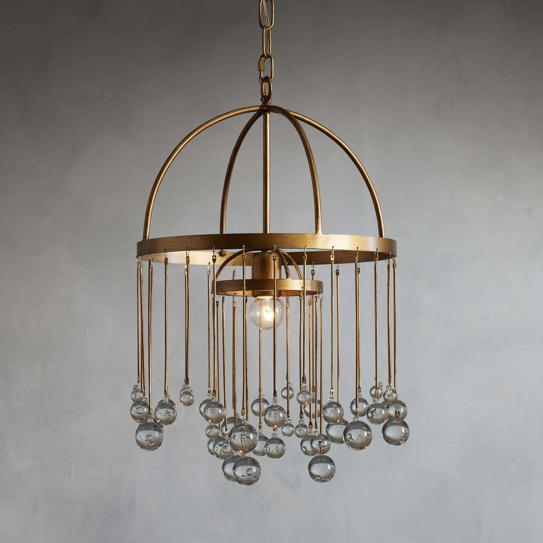 Aubrey Modern Crystal Ball Pendant Lamp