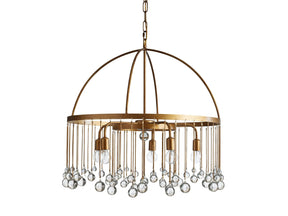 Aubrey Crystal Ball Round Chandelier 5 Light / 8 Light