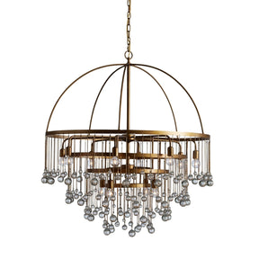 Aubrey Modern Crystal Ball 4 Tier Chandelier