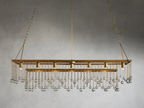 Aubrey Crystal Ball  Rectangular Chandelier 47'' 60''