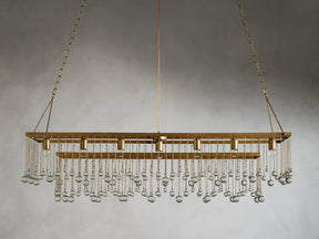 Aubrey Crystal Ball  Rectangular Chandelier 47'' 60''