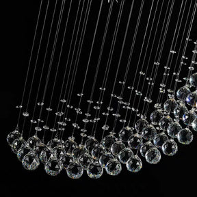 Sculptural Celestial Crescent‑Moon & Star Crystal Chandelier