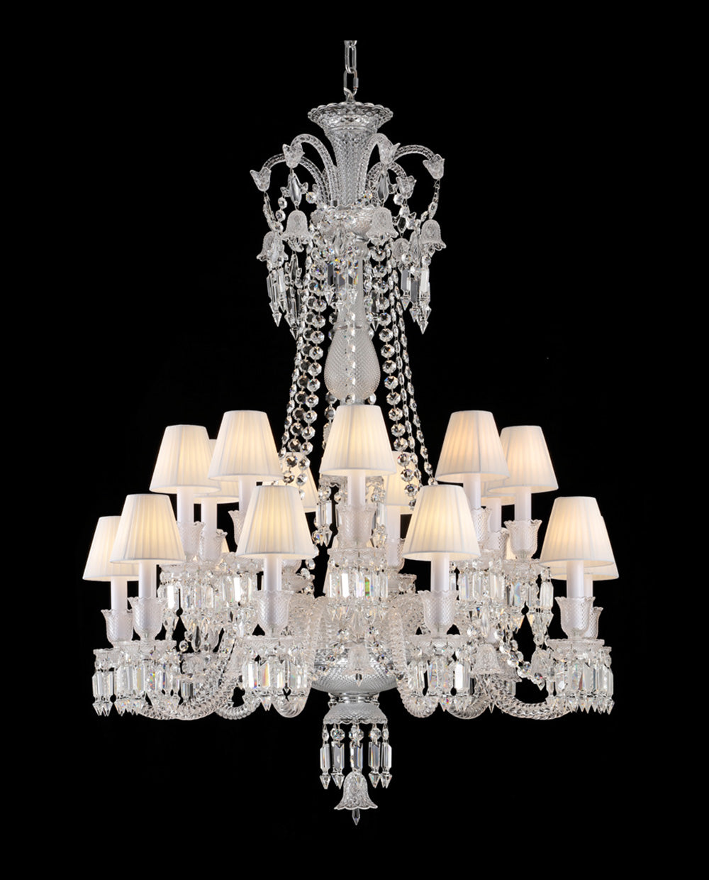 24 Light Baccarat Lighting with Lampshades
