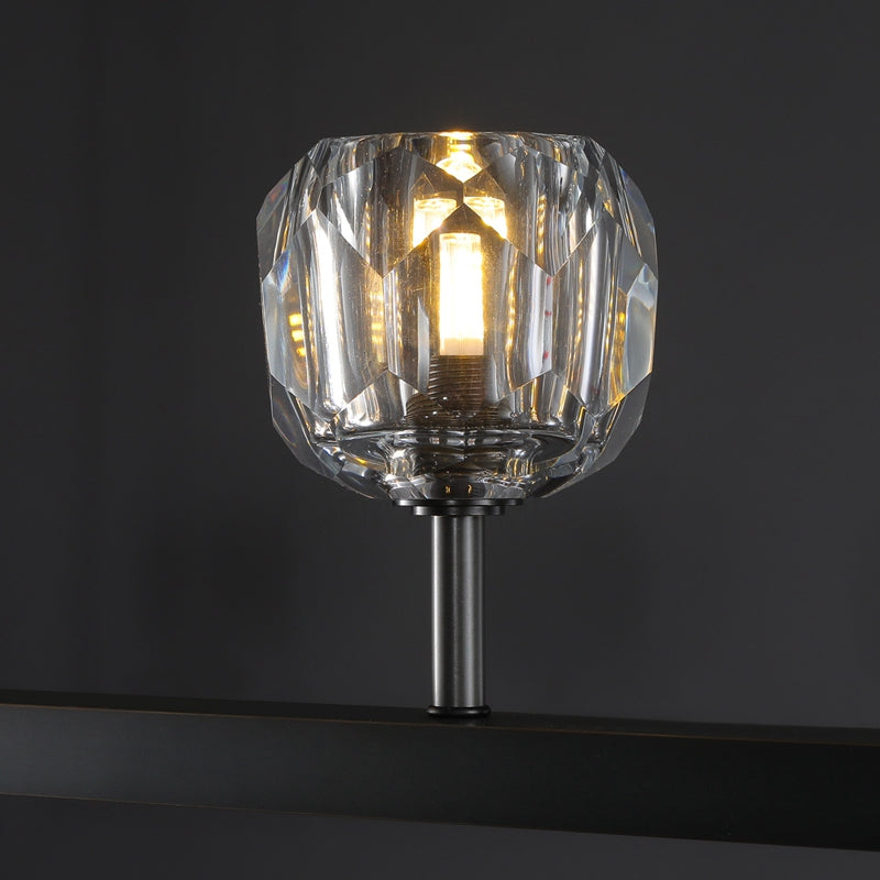 Kristal Ball Linear Crystal Chandelier, Dining Table Lamp, Kitchen Island Lamp
