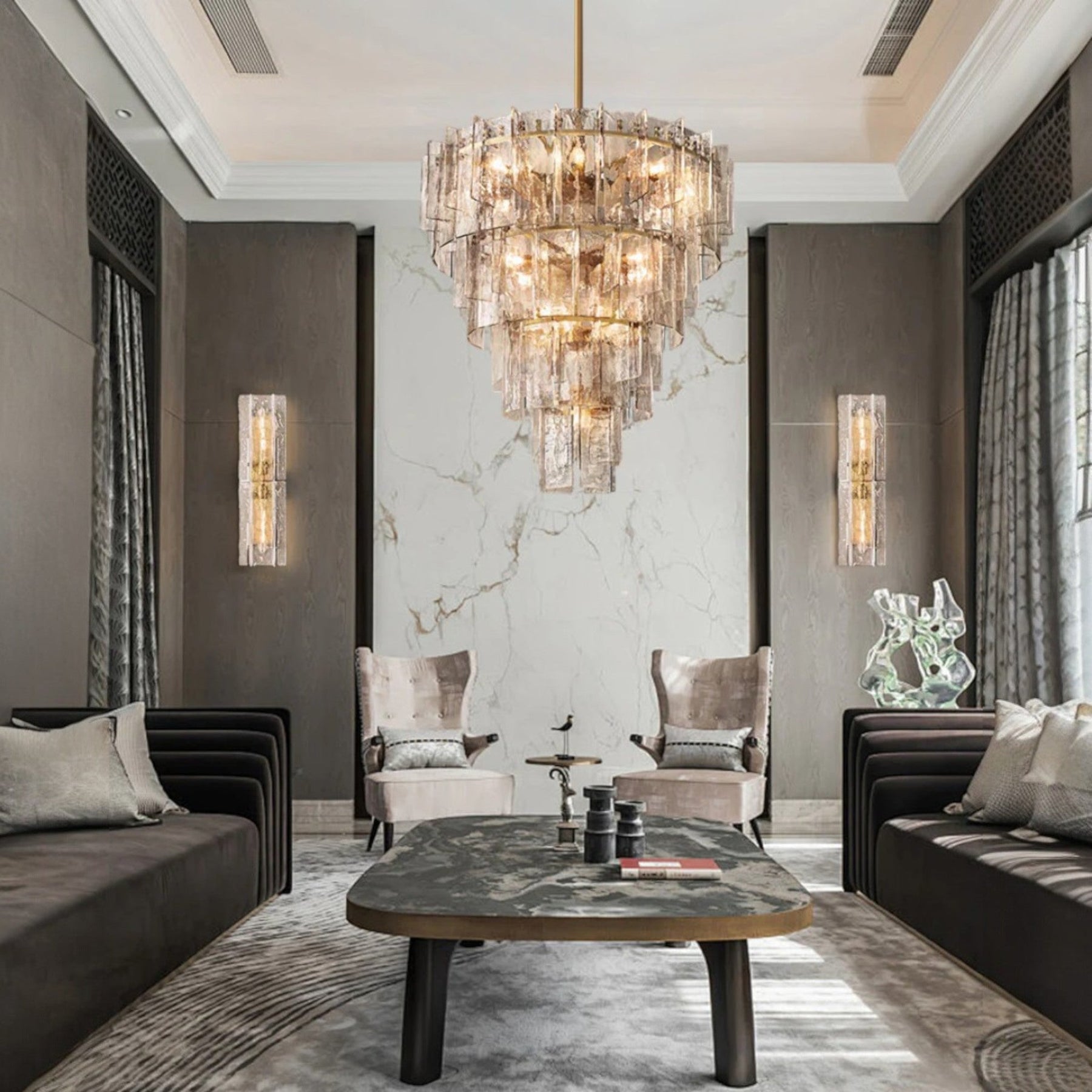 Loxel Tiered Round Chandelier