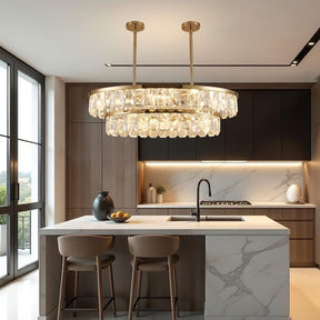 Selene Linear Crystal Chandelier