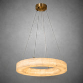 Anello Modern Round Alabaster Chandelier