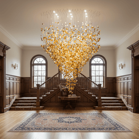 Crystal Stone Crystal Spiral Chandelier