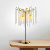 Valley Lamps Table Lamp, 14.2'' Modern Crystal Table Lamps for Bedroom Living Room