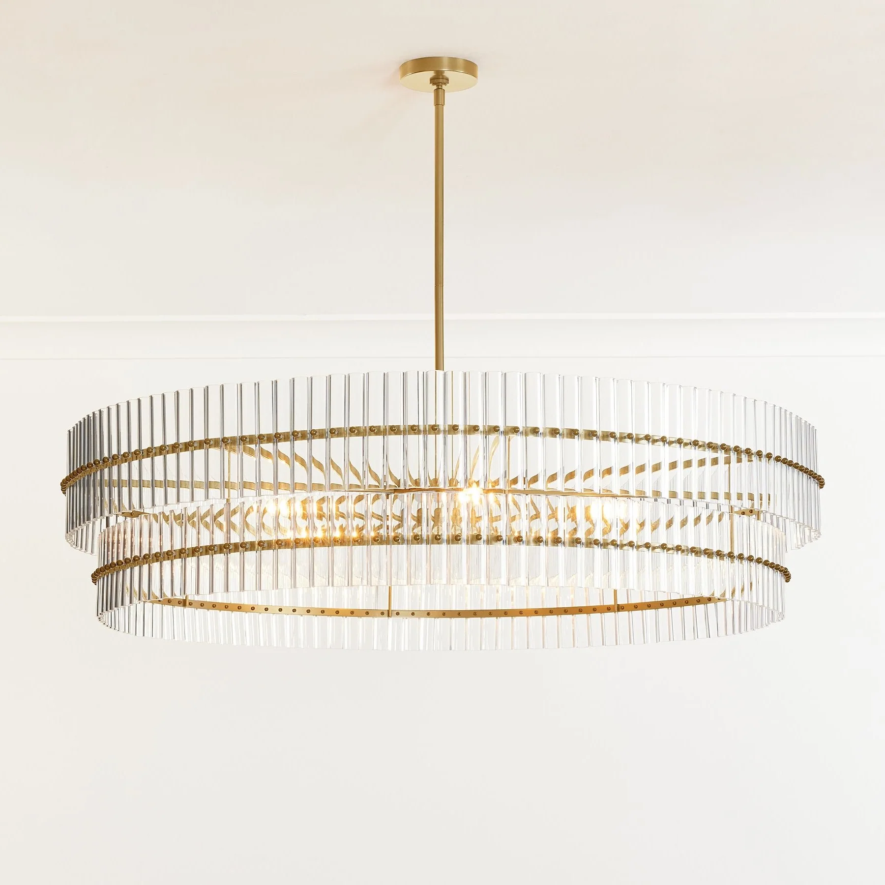 Molly Modern Glass Round Chandelier
