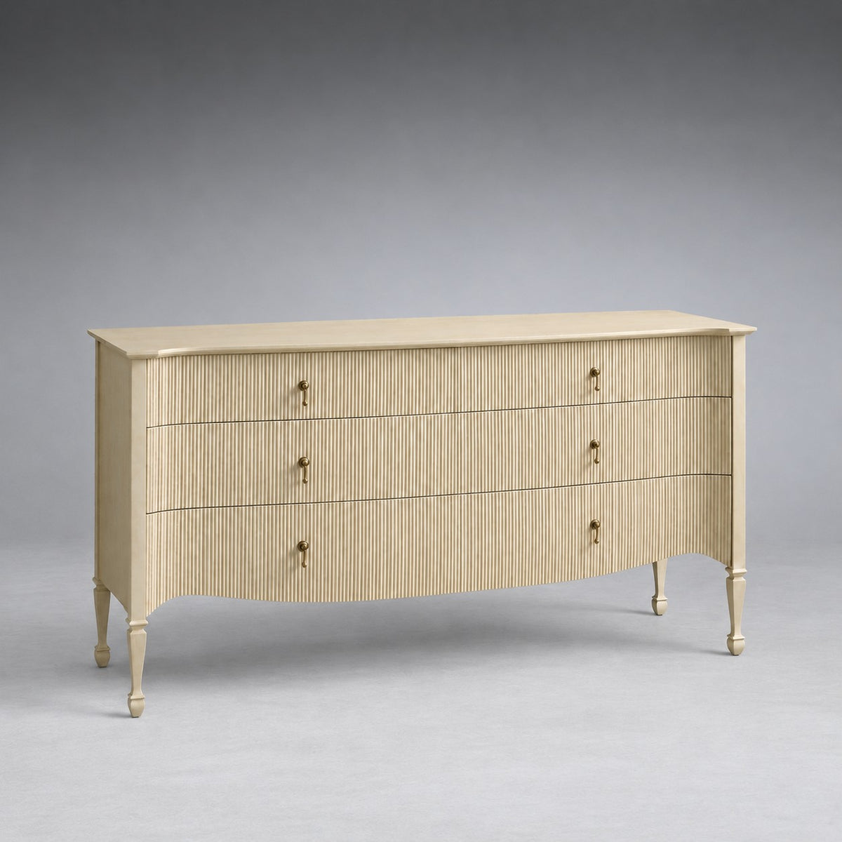 Sculpted Reeded Bedroom Storage Chest