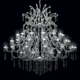 75″ wide chrome maria chandelier