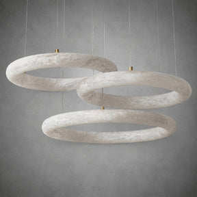 Anello Modern Alabaster Ring Chandelier