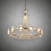 Rococo Dream Modern Sculptural Ring Chandelier