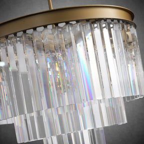 Odiana Series K9 Crystal Tiered Round Chandelier 19" 31" 43" Chandelier For Living Room Dinning Room
