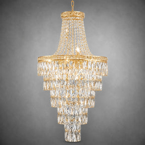 Square Diamond Round Pendant 550 - Gold