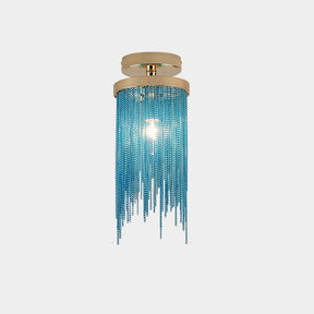 Aluminum Tassel Flushmount for House