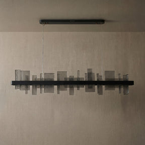 Lyra Round Glass Chandelier