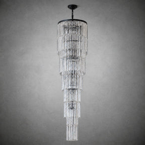 D500 Stripe Crystal Chip Stair Light - Black