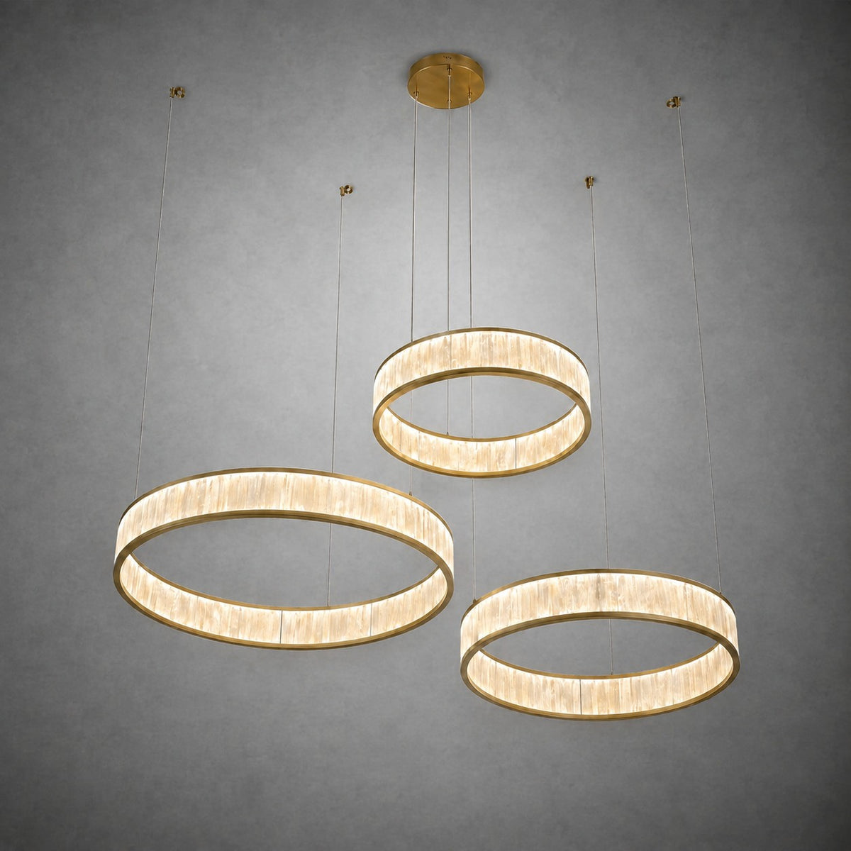 Crystara Modern Natural Moroccan Stone Chandelier
