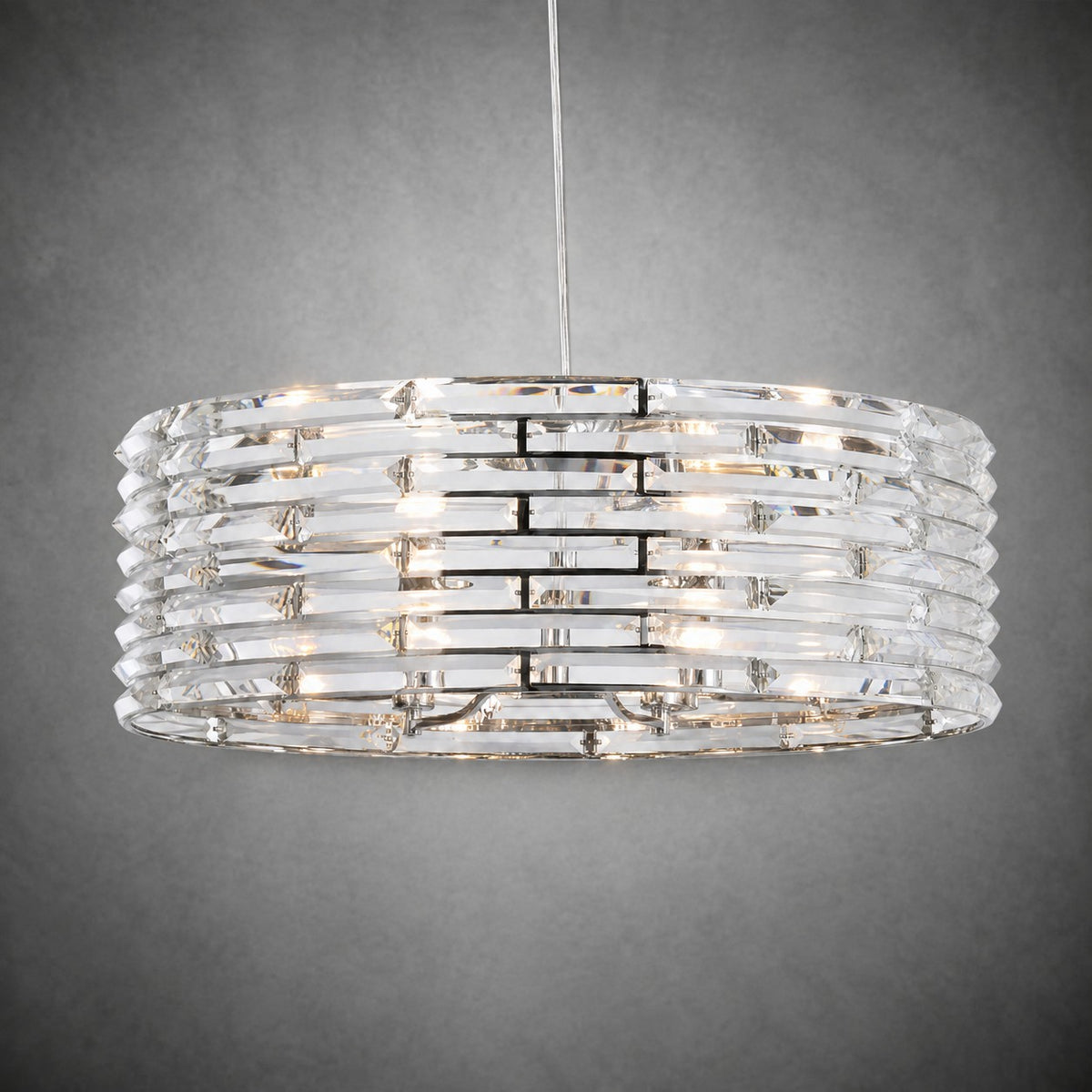 Saturno Disc Halo Chandelier