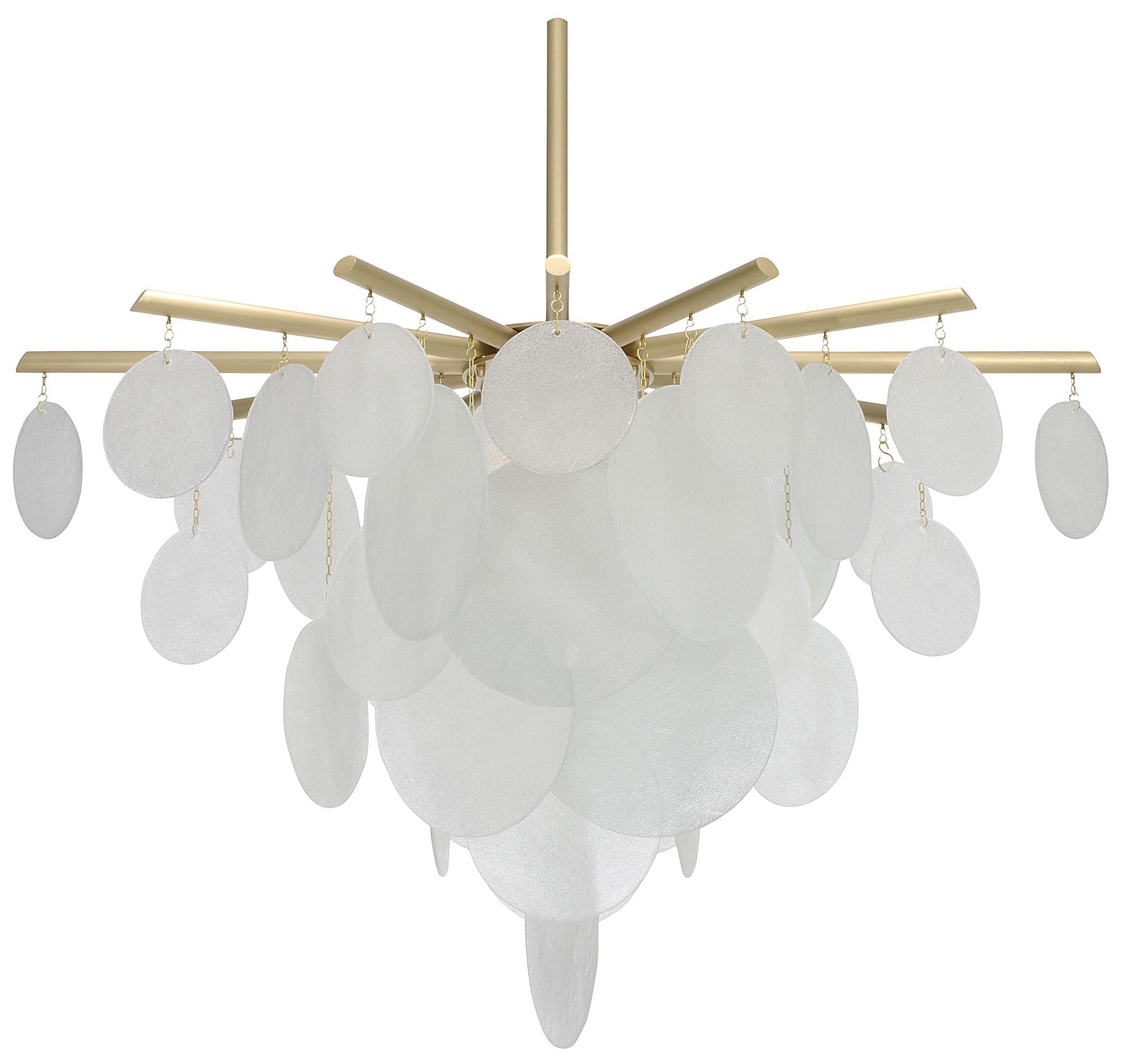 Briony Glass Pendant Chandelier 46.9" 62.6"