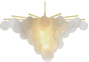 Briony Glass Pendant Chandelier 46.9" 62.6"