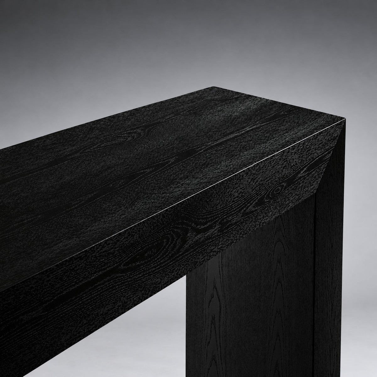Waterfall Edge Solid Oak Hallway Table