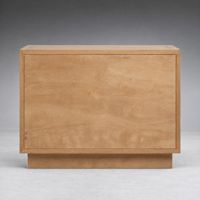 Two-Drawer Oak Bedside Table