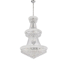 Luxury French Empire Chandelier for Villa Hall Ceiling Three-layers Crystal Light for Hotel Lobby