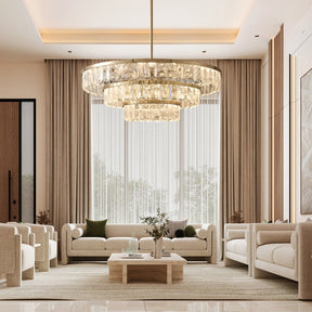 Selene Linear Crystal Chandelier