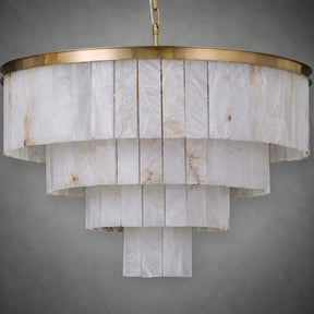 Hollis Modern Alabaster Dining Room Light