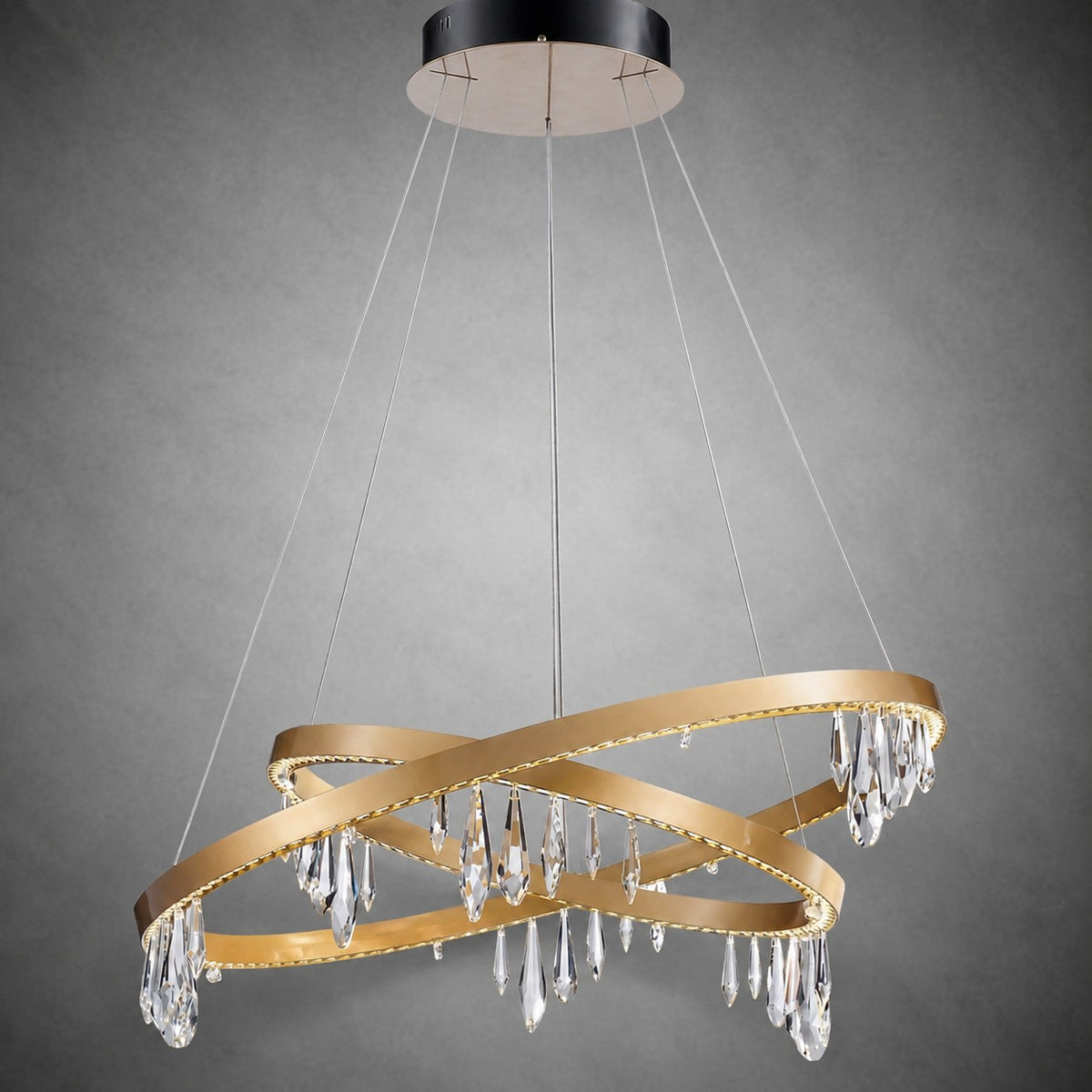 Orbit Crystal Ring Chandelier 31.5"