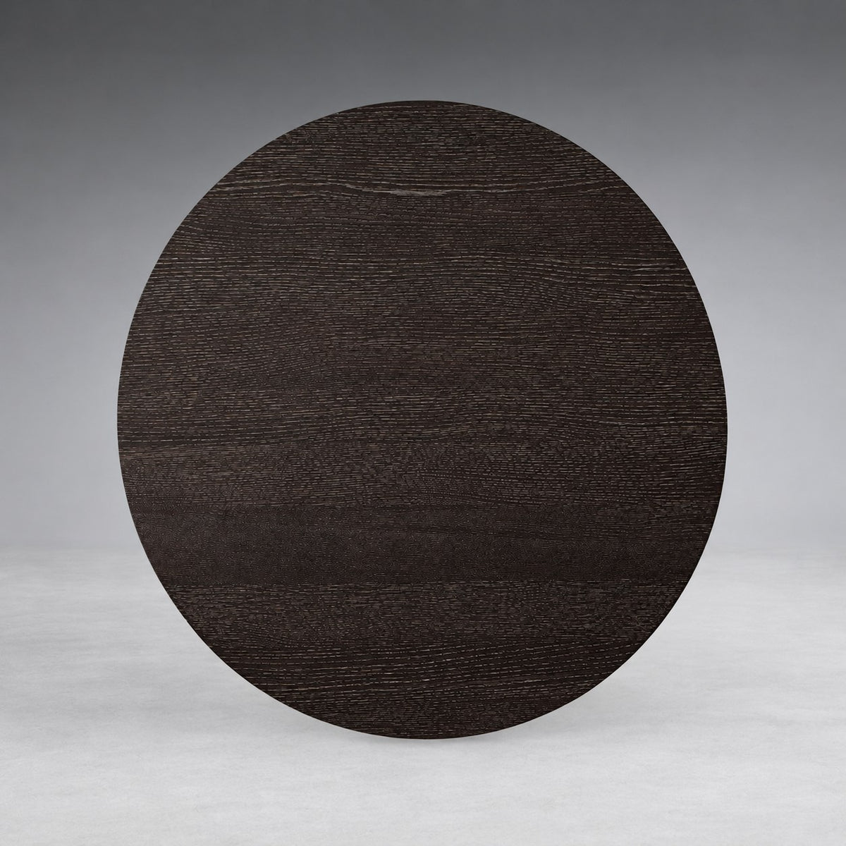 Oak Wood Round Plinth Coffee Table
