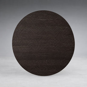 Oak Wood Round Plinth Coffee Table