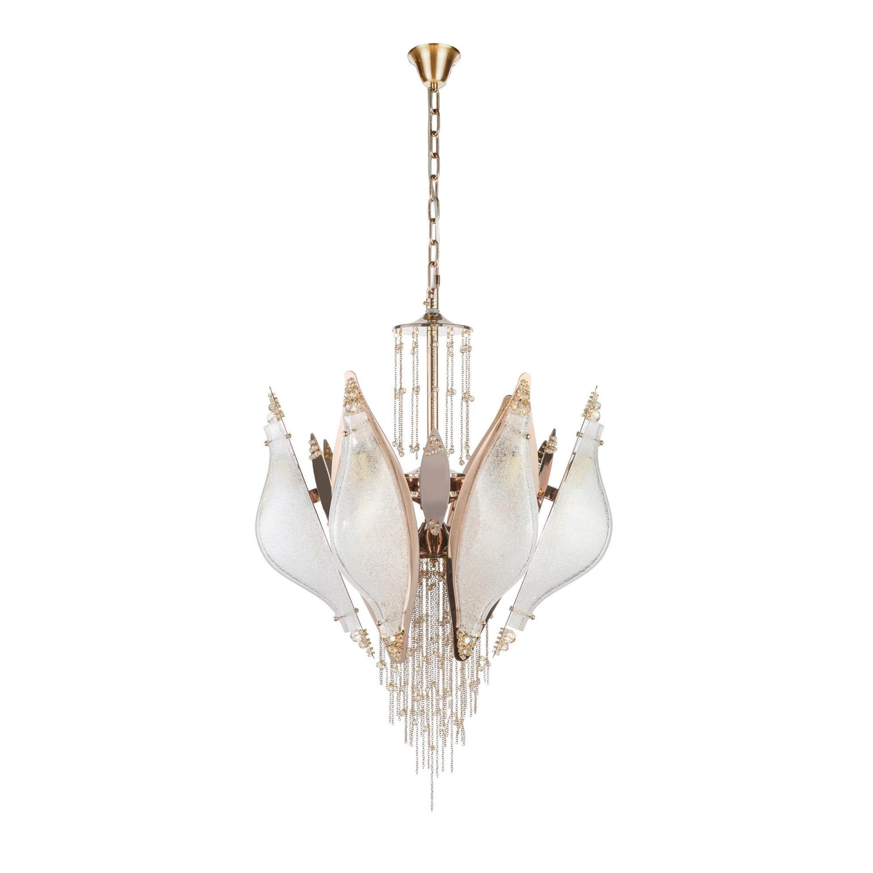 Aria Closed-Flower Crystal Murano Chandelier