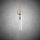 Machin Glass Cylindrical Pendant Light