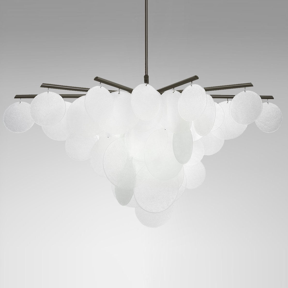 Briony Glass Pendant Chandelier 46.9" 62.6"