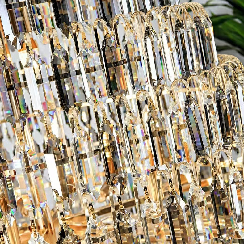 Staircase/Foyer Chandelier With High Clarity Crystals Luxury Ceiling Light