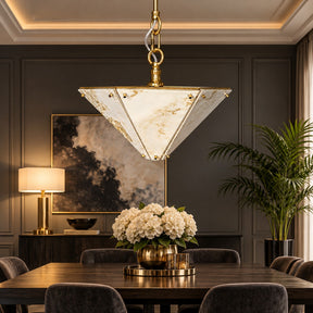 Modern Faceted Luxury stone Chandelier