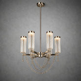 Crystalia Modern Sculptural Ring Chandelier