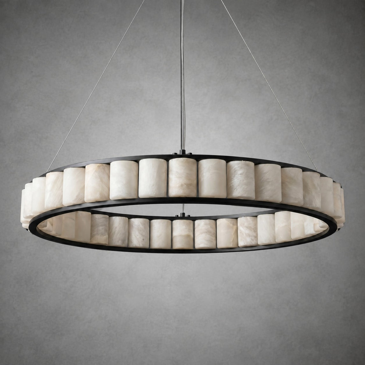 Votelle Modern Alabaster Ring Chandelier