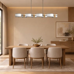 Daphne Fabric Linear Chandelier
